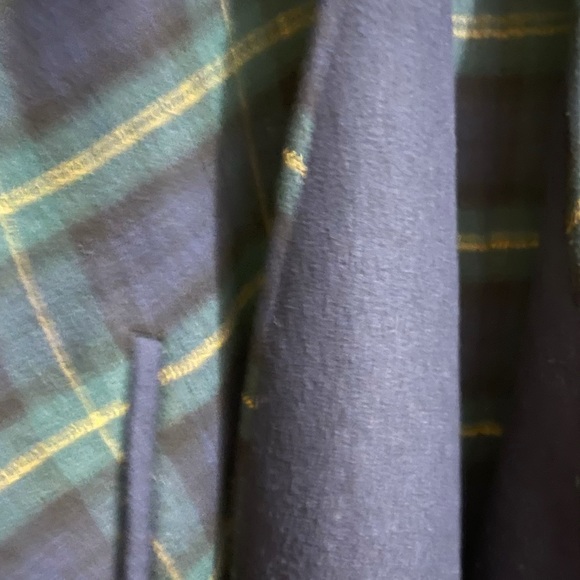 Classic Plaid Cartonnier Pancho - M/L Anthropology - Picture 3 of 7